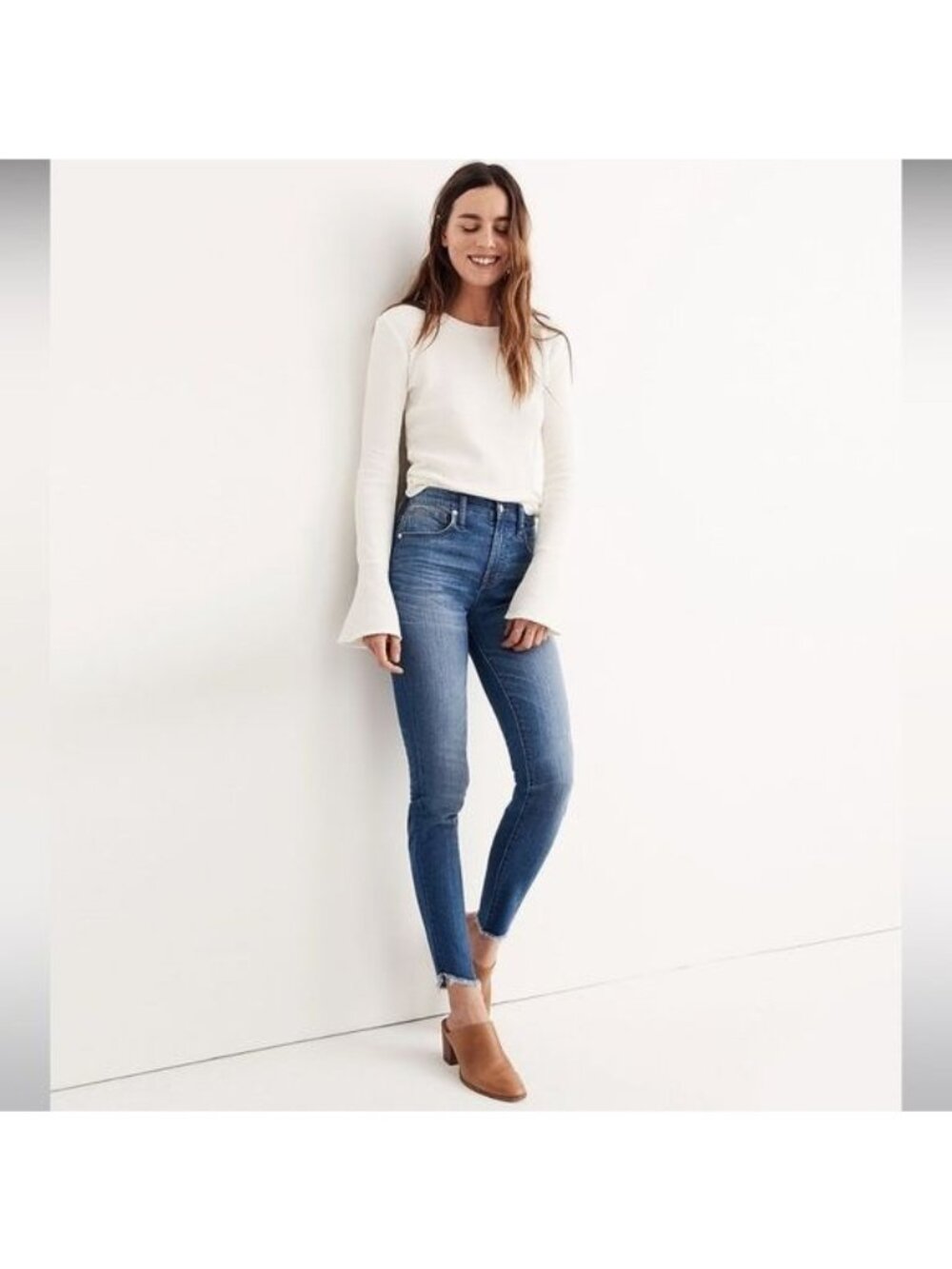 Madewell 10" mid Rise Skinny Jeans: Tulip-Hem Edition 26